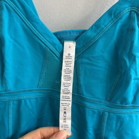 Lululemon Light It Up Tank In Surge Blue size 6 - Picture 8 of 9